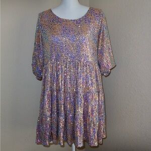 Sparkling Multicolor Kids Dress